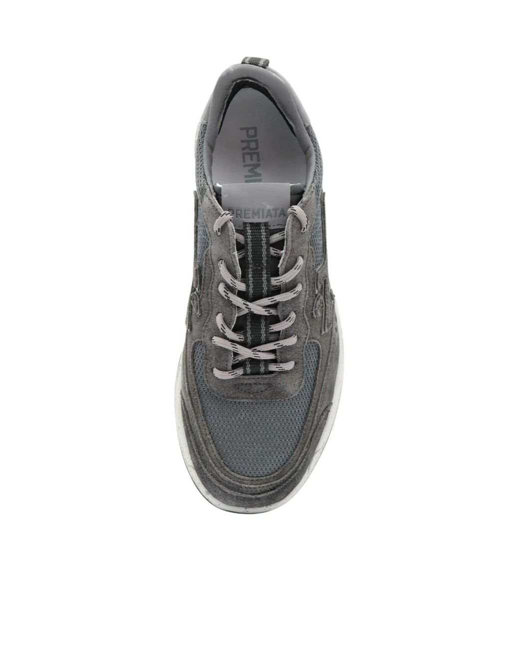 Premiata Gray Round-Toe Sneakers for men