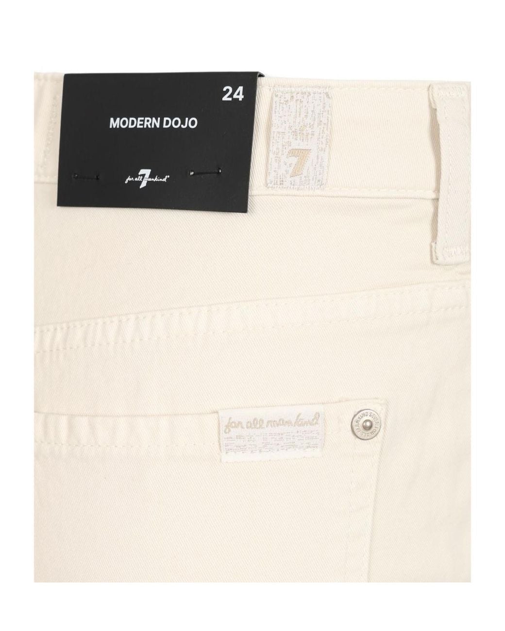 7 For All Mankind White Jeans