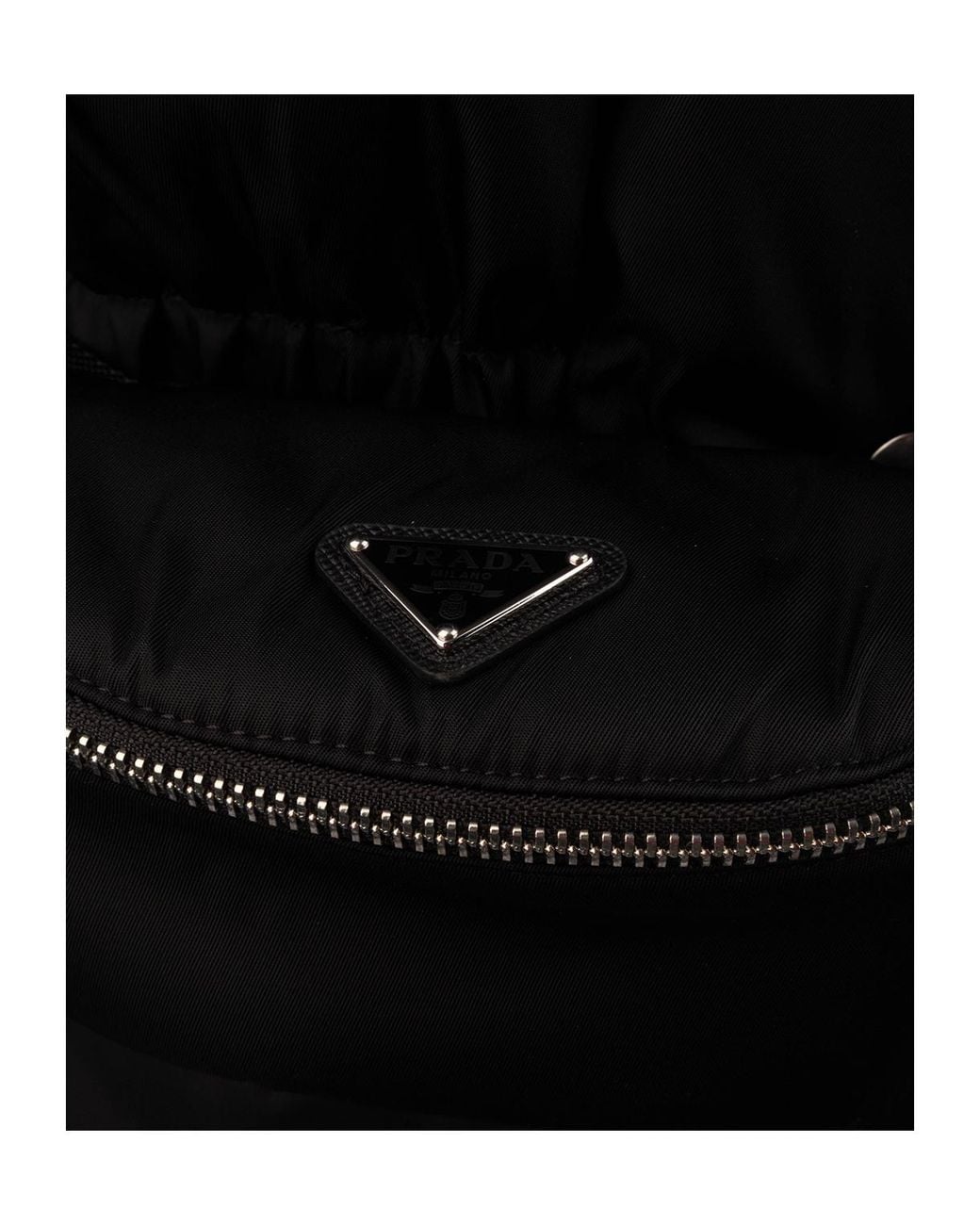 Prada Black Belted Hooded Down Jacket