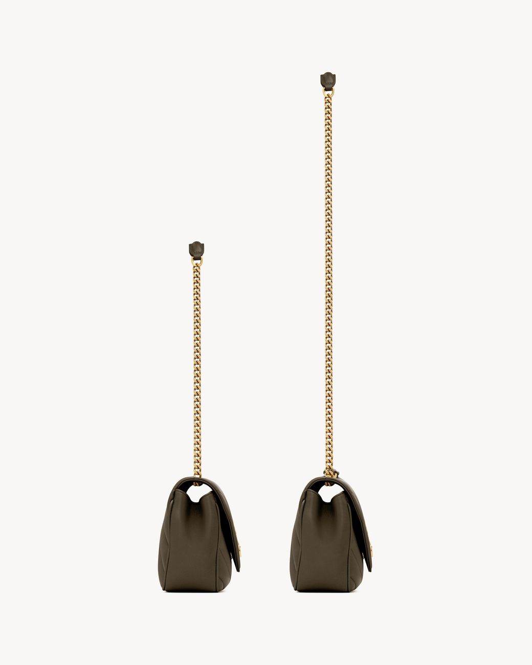 Saint Laurent White Flap Shoulder Bag