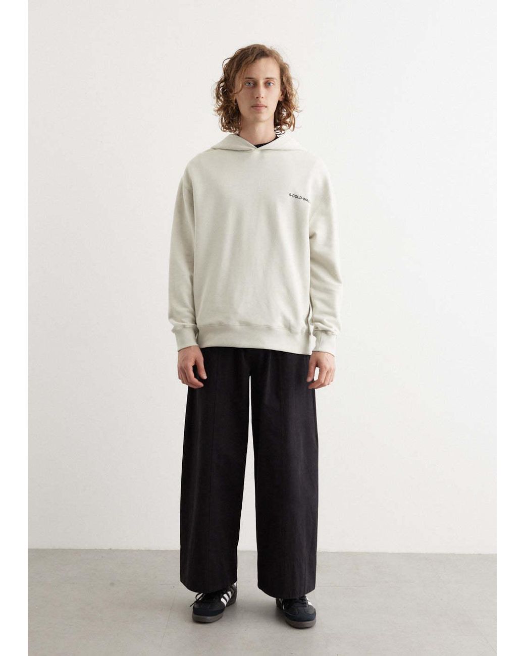 A_COLD_WALL* Natural Long-Sleeve Hooded Sweatshirt for men
