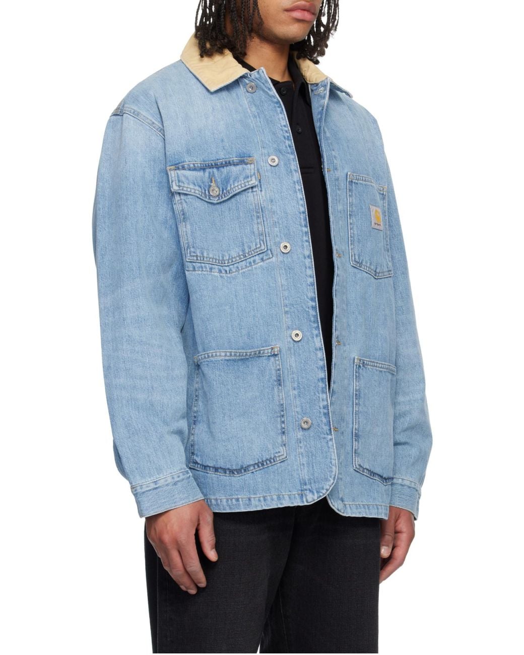 Carhartt Blue Warren Chore Denim Jacket for men
