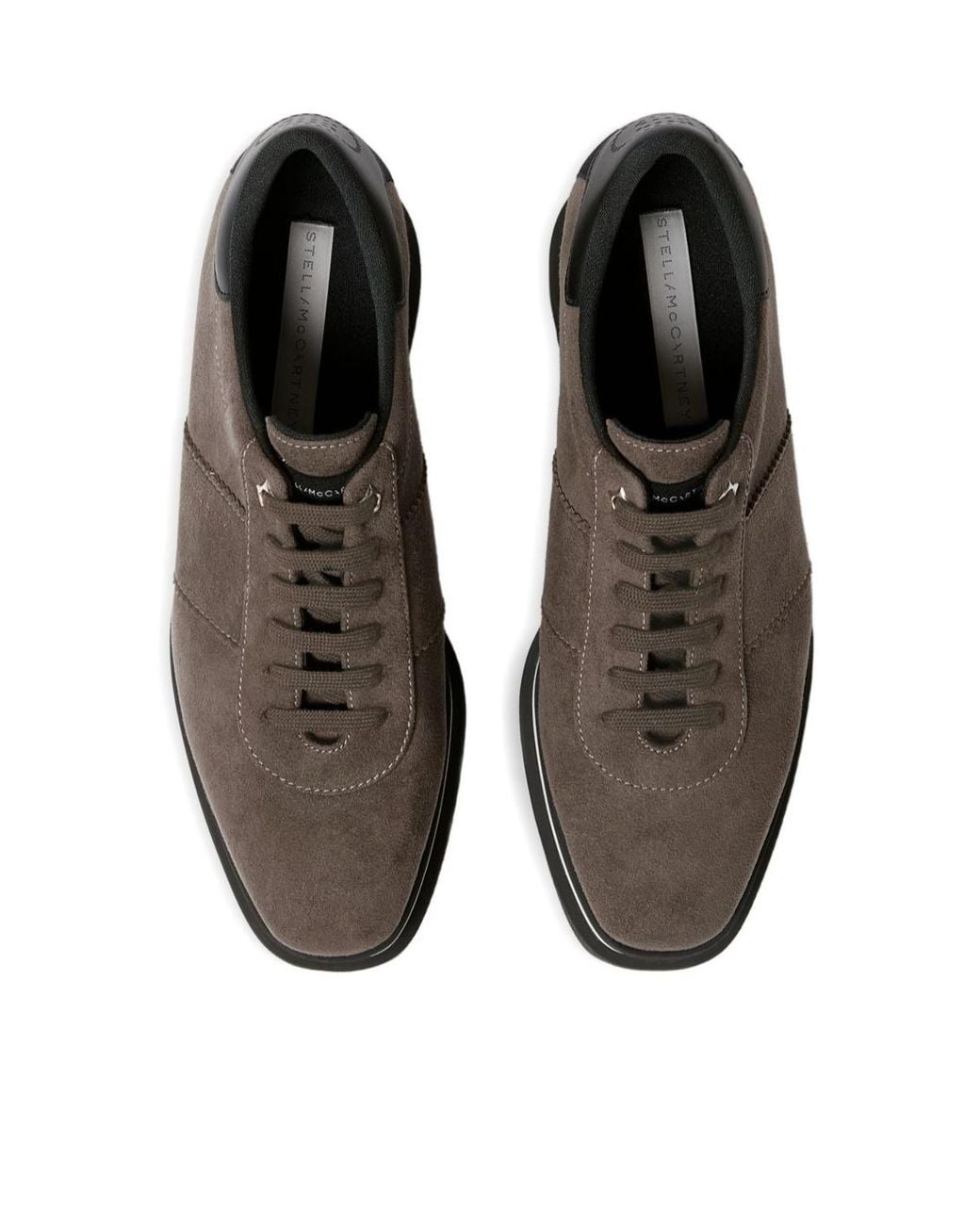 Stella McCartney Brown Elyse Platform Lace-Up Derby Shoes