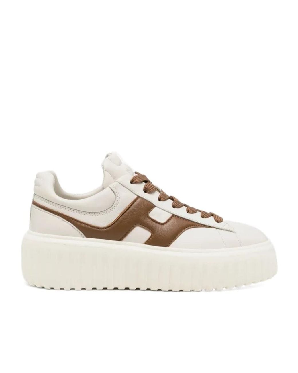 Hogan White Platform H-Logo Sneakers