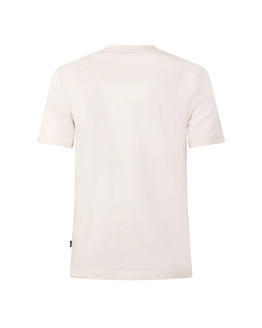 Boss White Round-Neck Short-Sleeved T-Shirt for men
