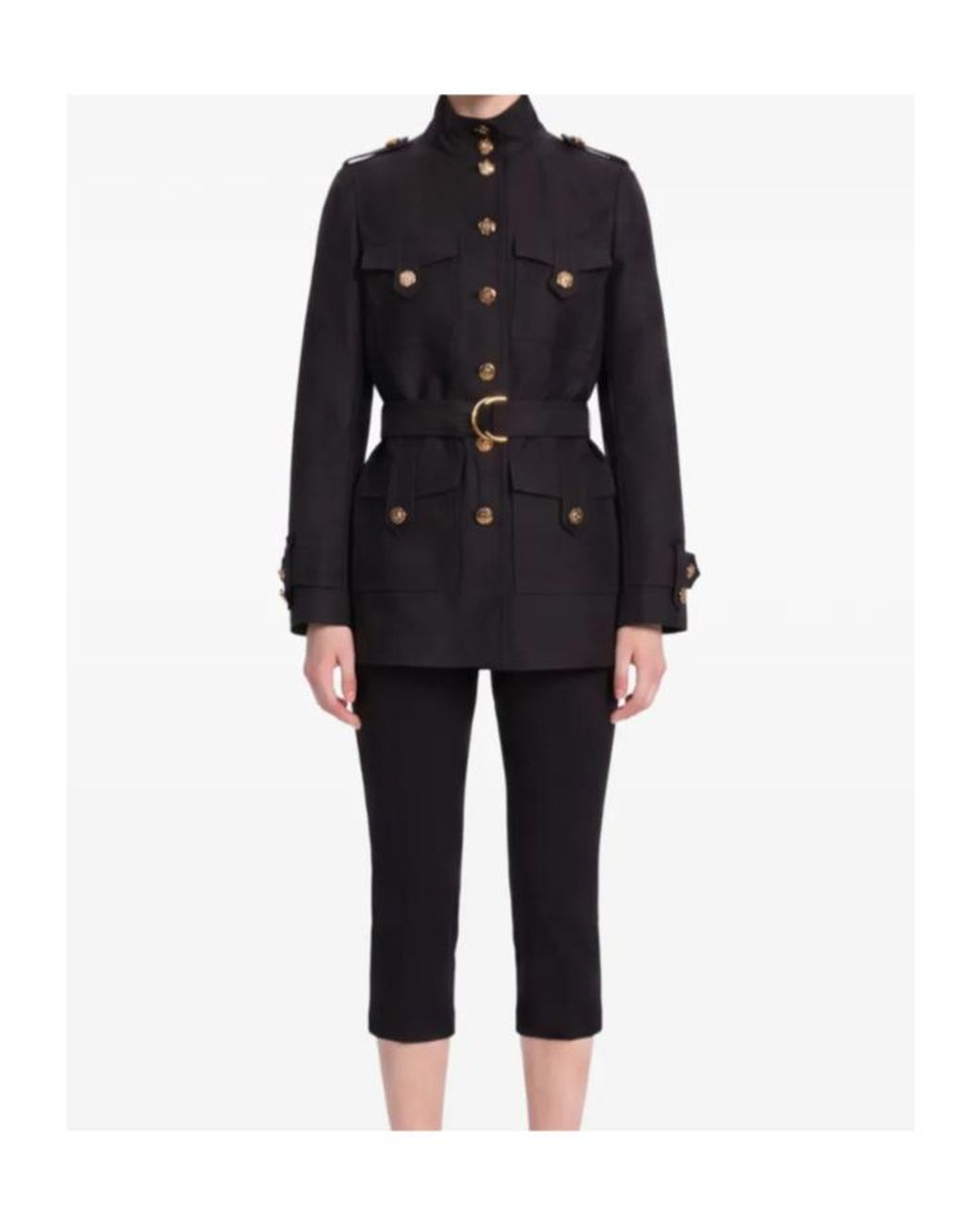 Zimmermann Black Valiant High Neck Jacket
