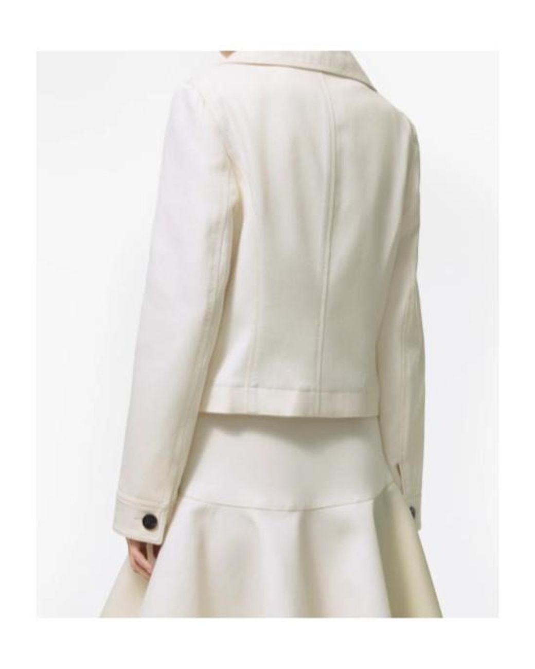 Burberry Natural Cropped Cotton Jacket
