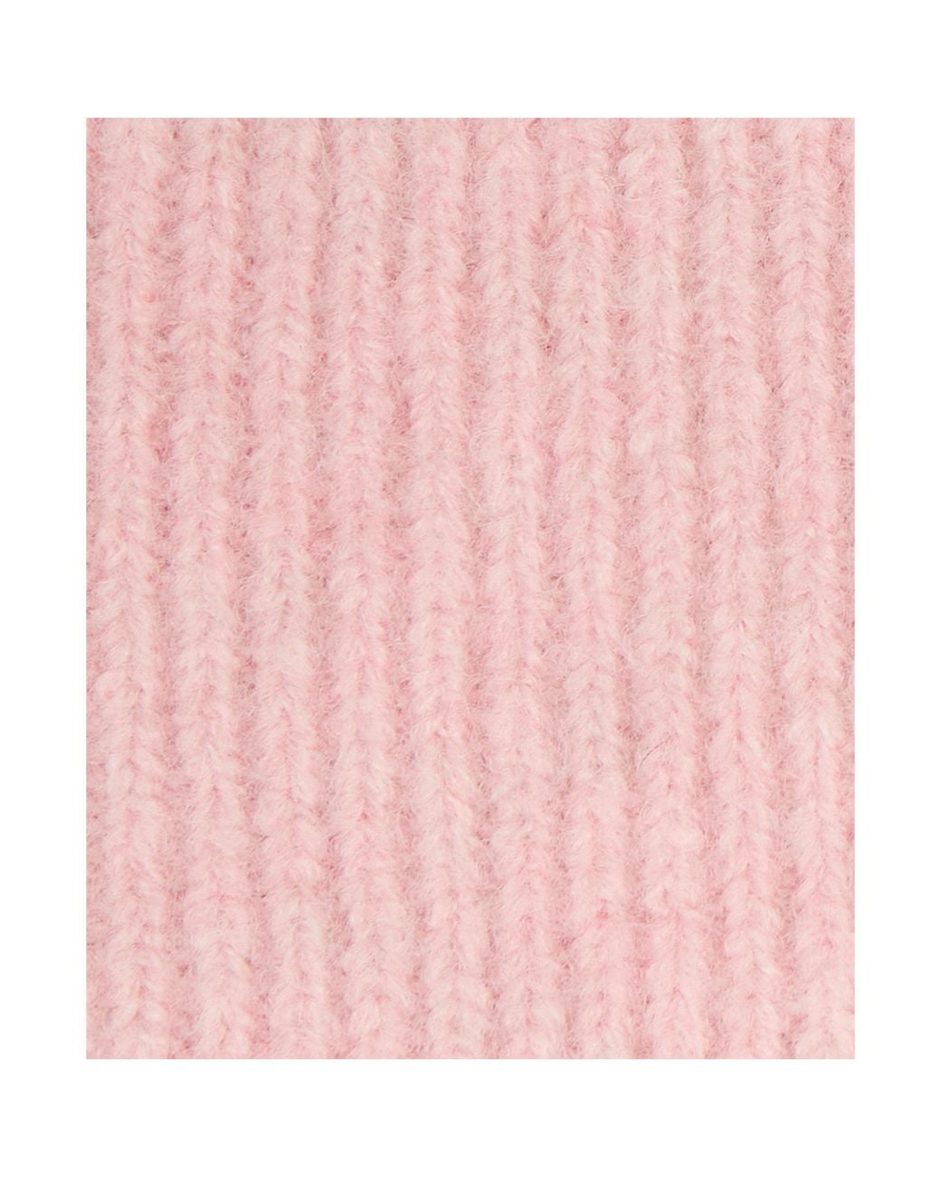 Barbour Pink Light Ribbed Knit Beanie