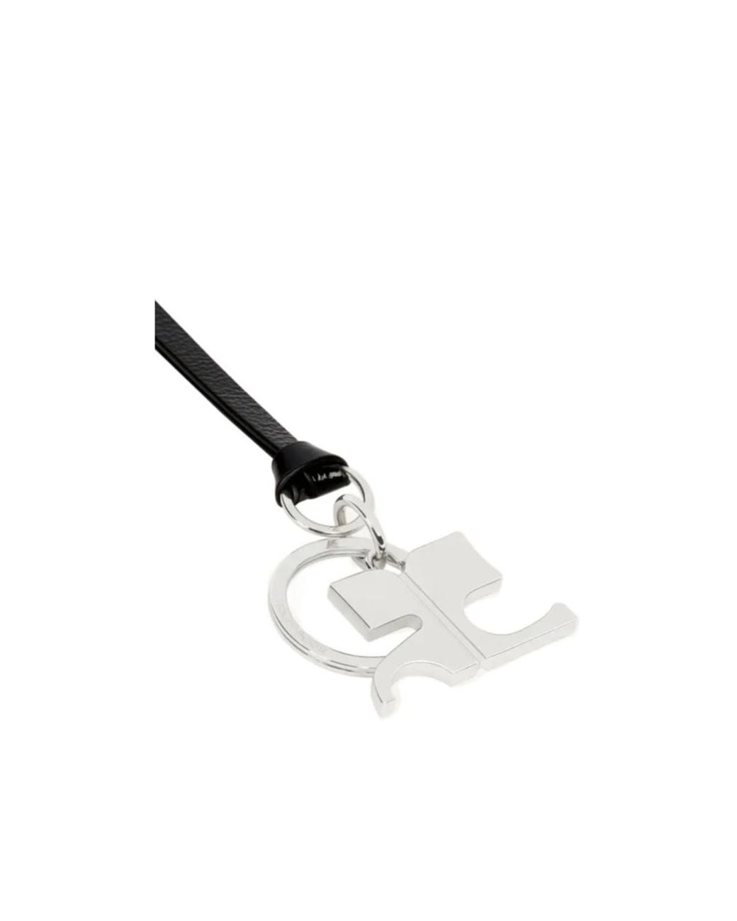 Courreges White Courrèges Ac Naplack Key Ring for men