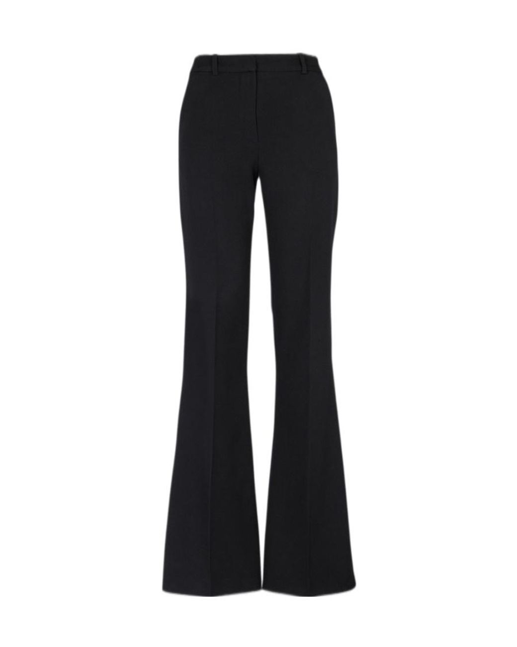 Balmain Black Creases Flared Trousers