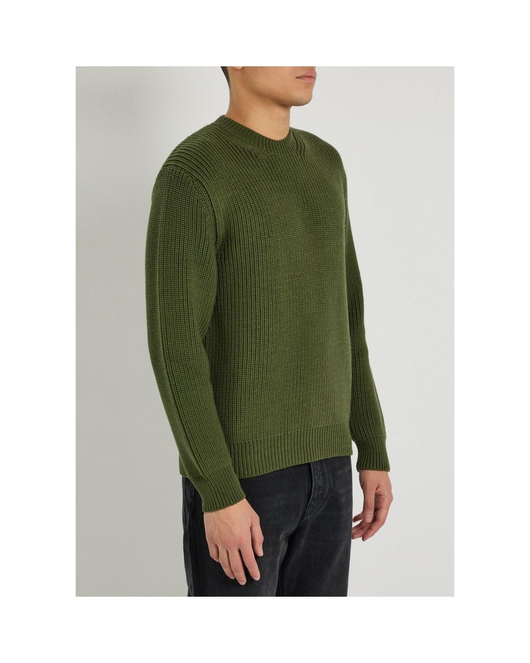 Tom Ford Green Simple Wool Sweater for men