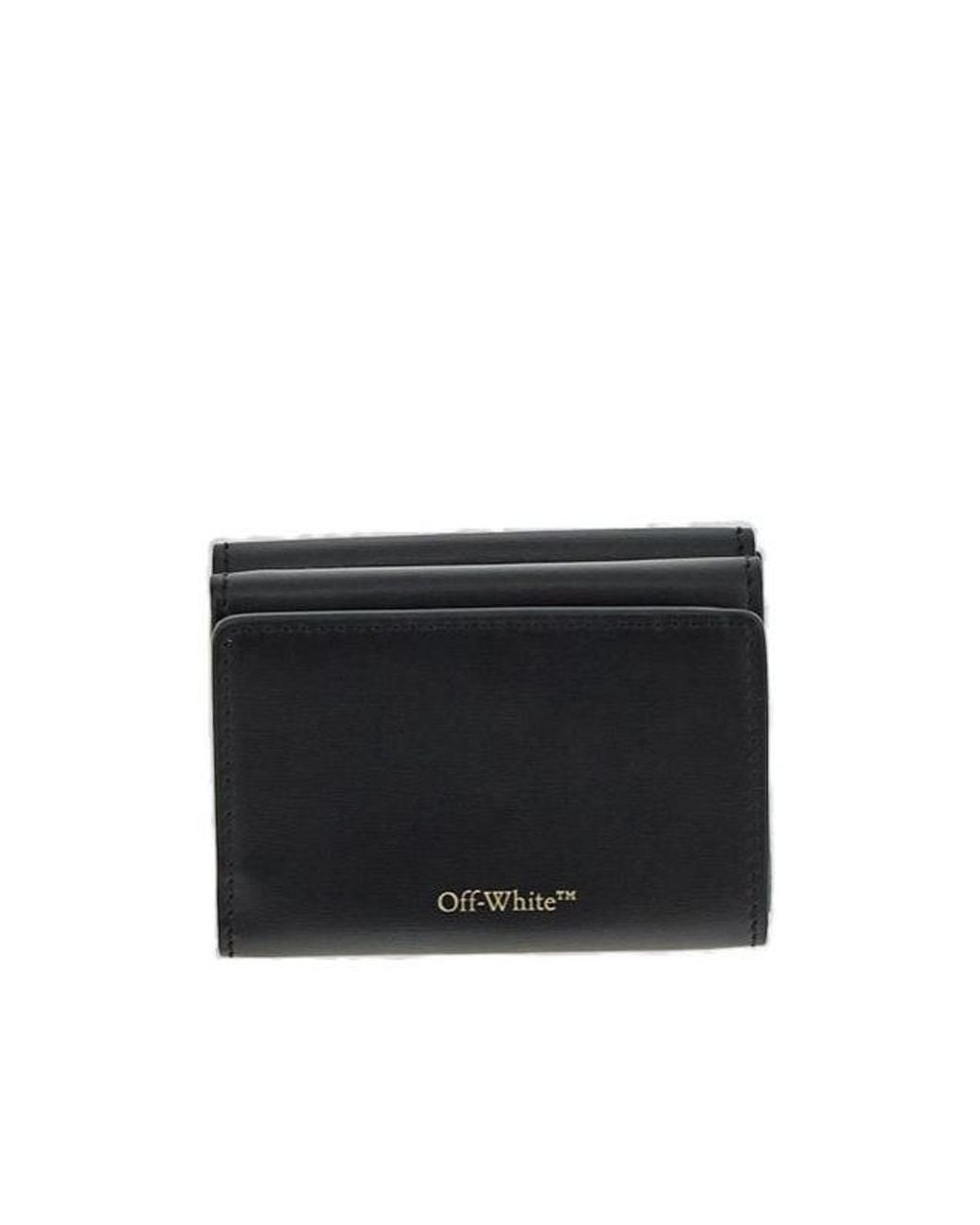 Off-White c/o Virgil Abloh Black Jitney Logo Plaque Wallet
