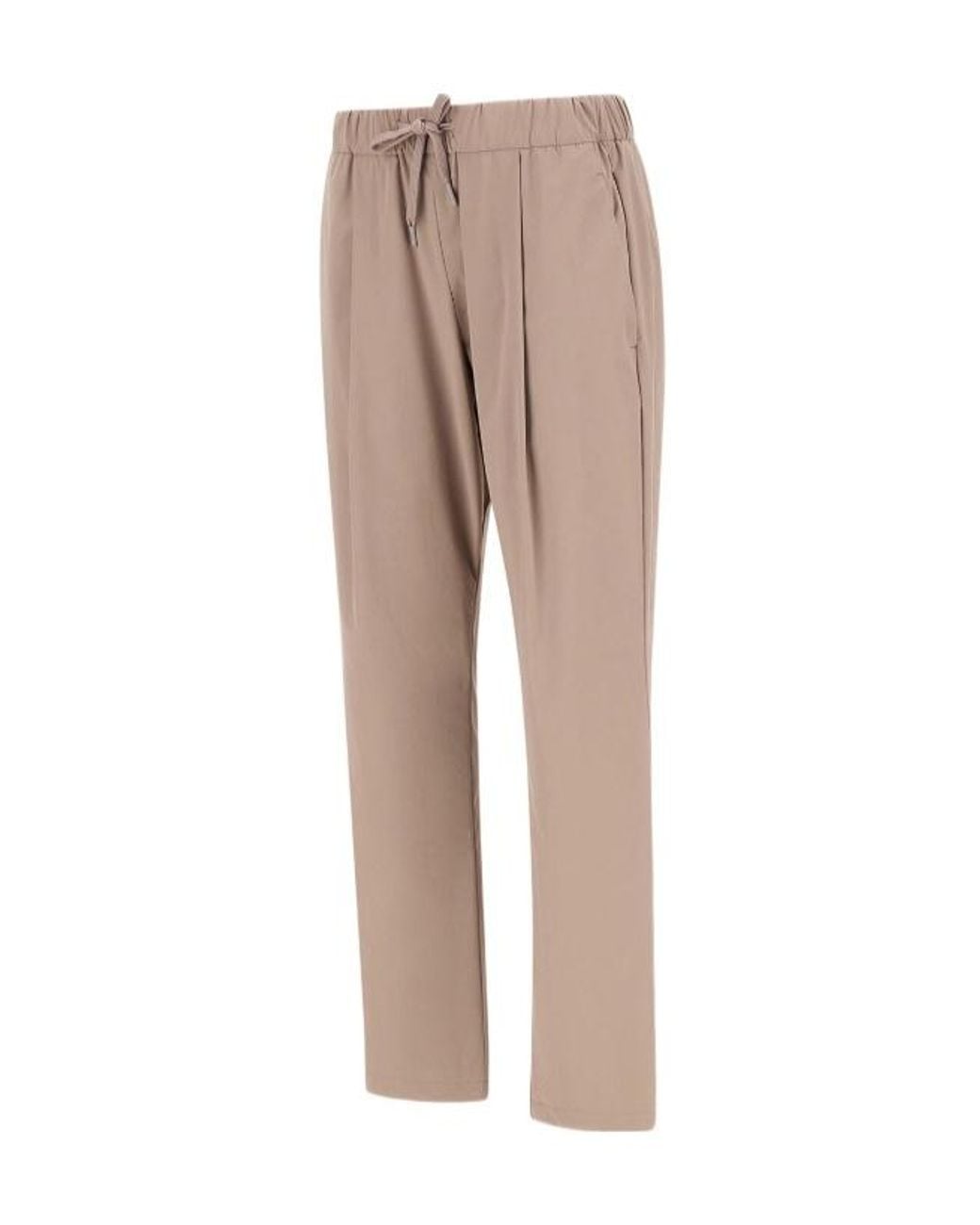 Herno Natural Straight-Leg Drawstring Trousers