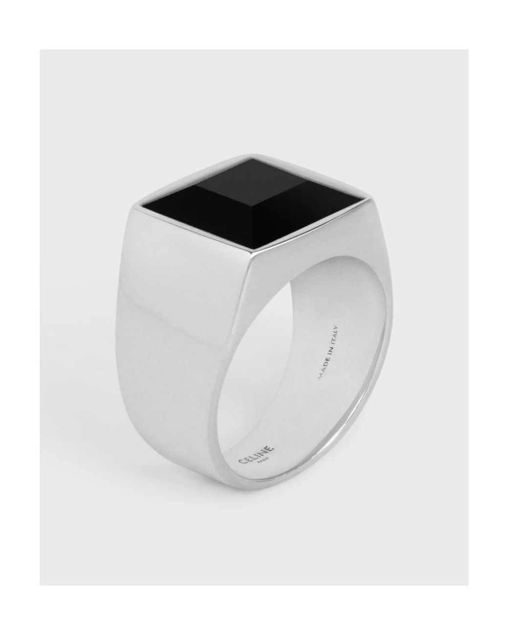 Céline White Aiguise Ring for men