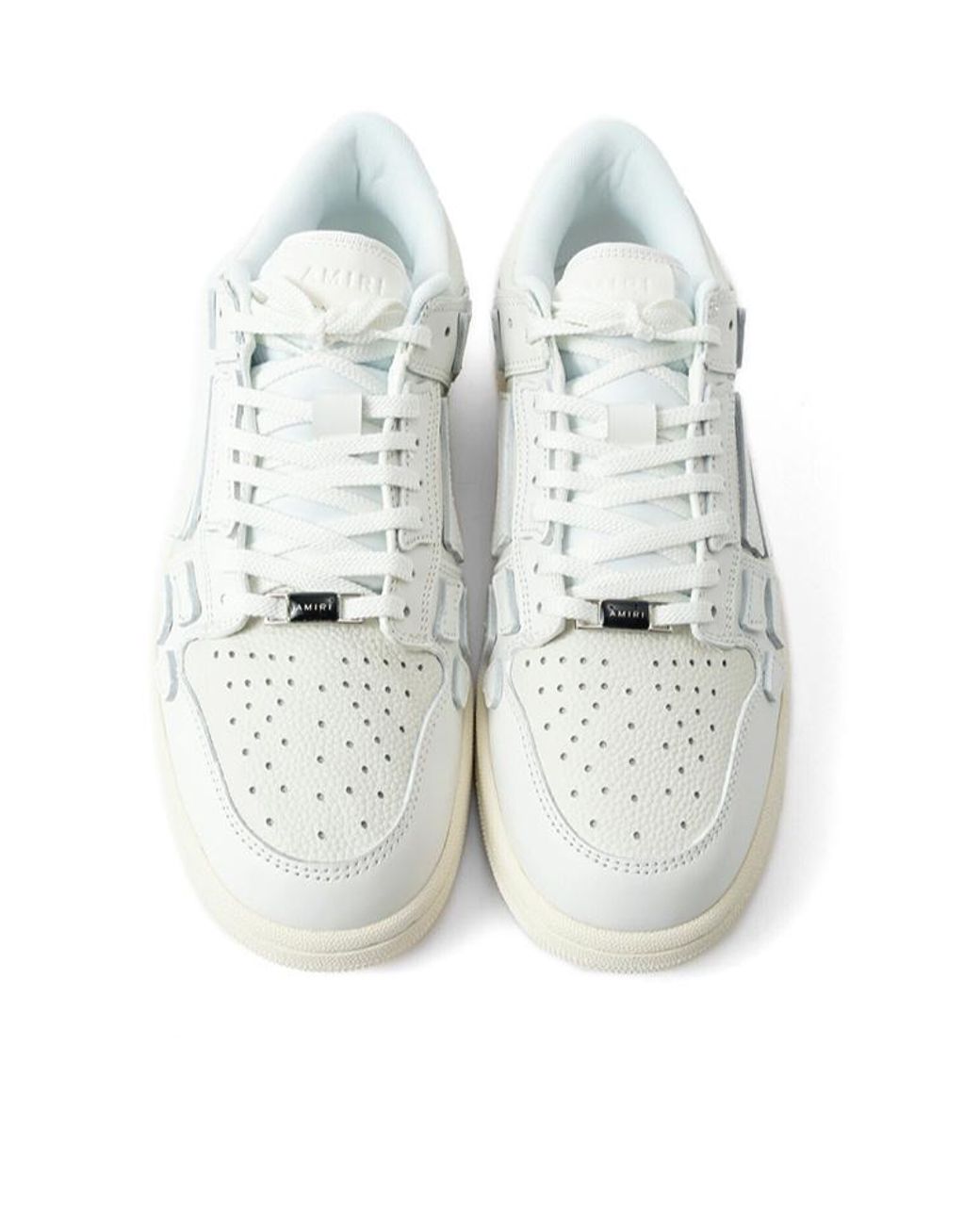 Amiri White Lace-Up Low-Cut Sneakers for men