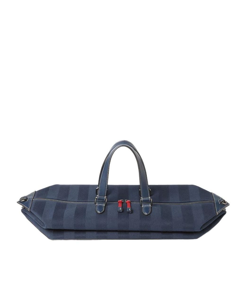 Fendi Blue Pequin Canvas Duffel Bag for men