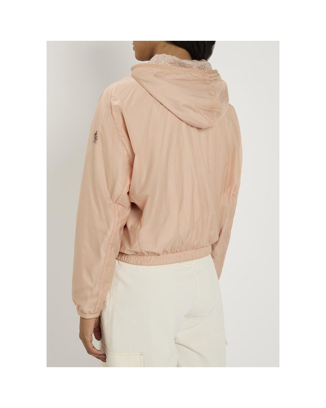 Moncler Pink Simple Hooded Jacket