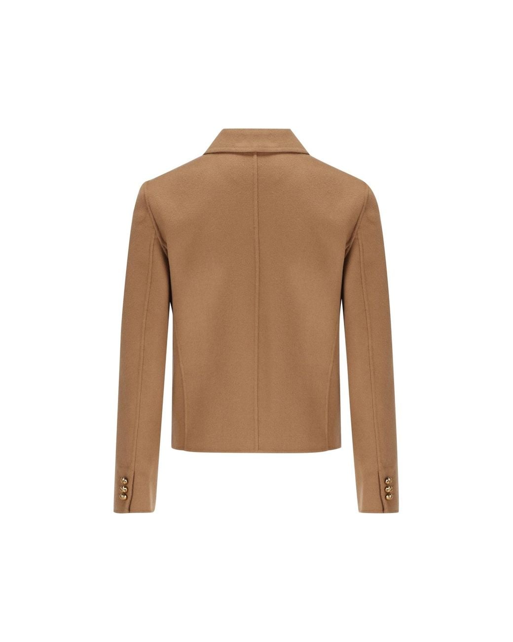 Max Mara Brown Studio Venere Button-Up Jacket