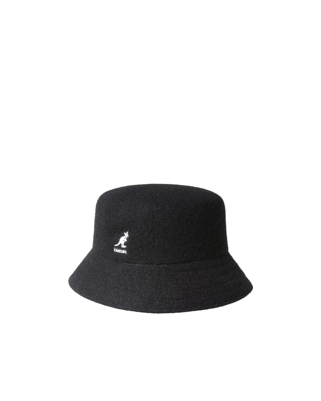 Kangol Black Wool Lahinch Seamless Knit Fisherman Hat for men