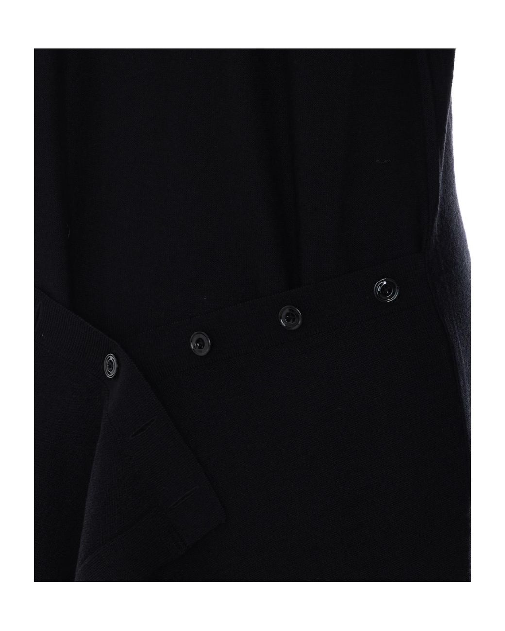 Lemaire Black Buttoned Waist Maxi Dress