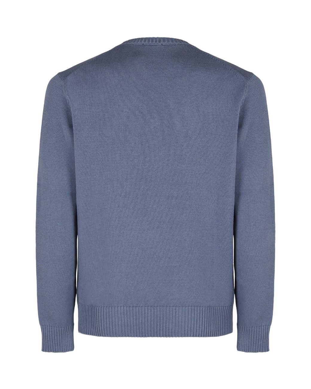 Drumohr Blue Crew Neck Sweater for men