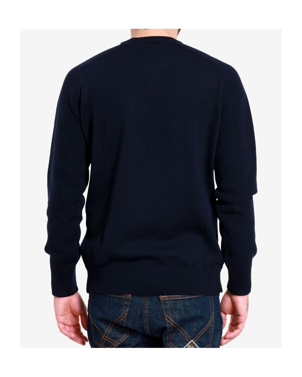 Gran Sasso Blue Ribbed Knitwear for men