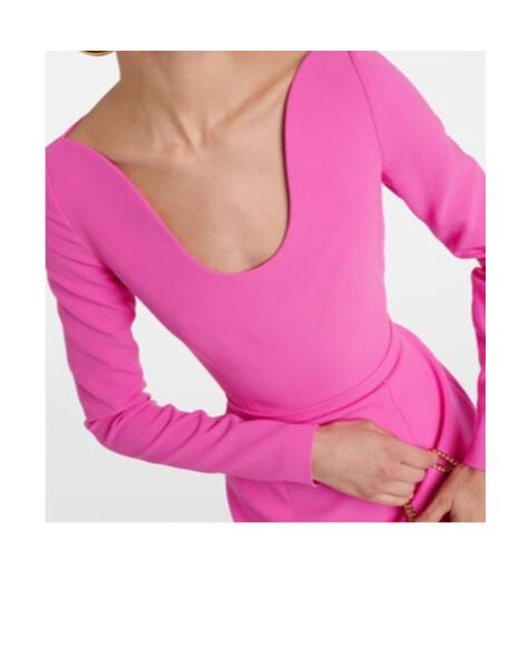 Safiyaa Pink Crepe Dress