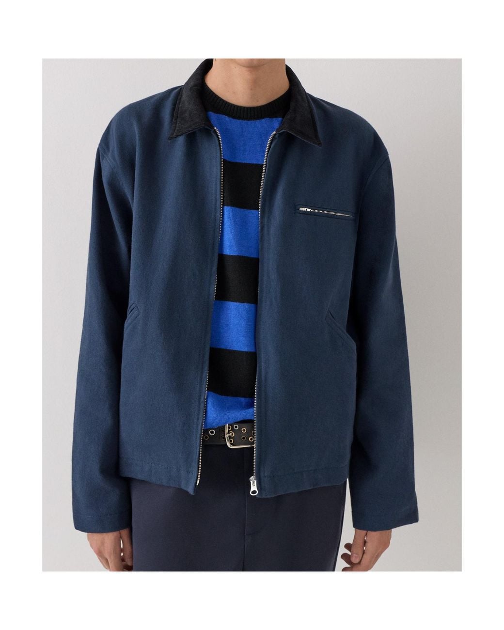 GIMAGUAS Blue Ivan Zip-Up Jacket for men