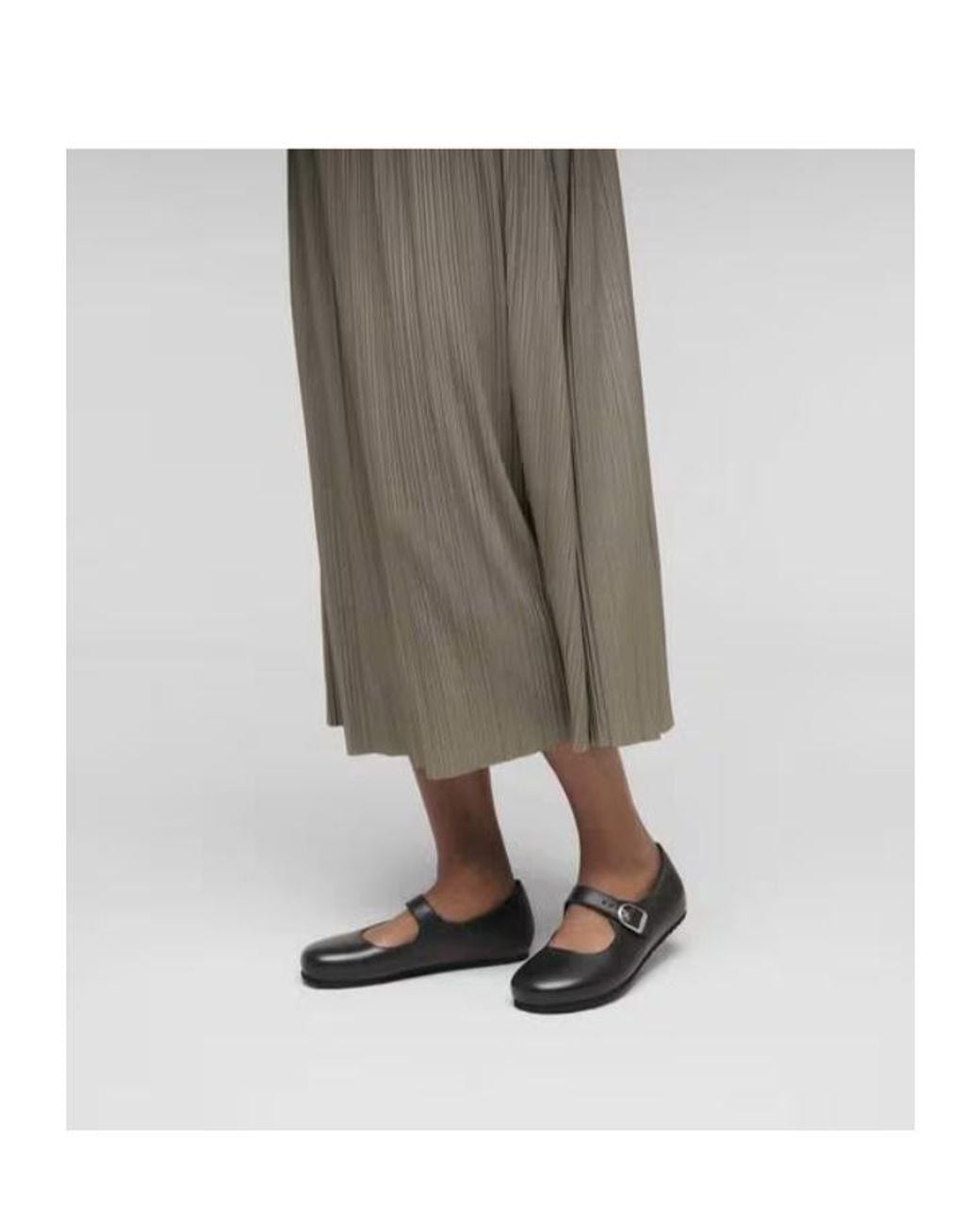 Birkenstock Black Buckle Mary Jane Style Ballet Flats