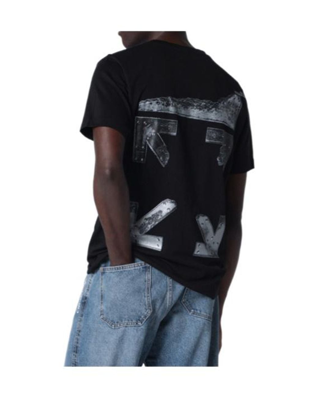Off-White c/o Virgil Abloh Black Cloud Arrow Crewneck T-Shirt for men