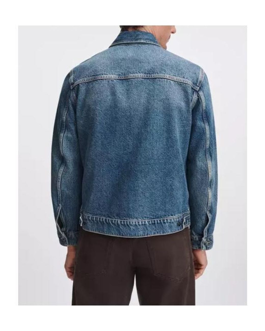 Rag & Bone Blue Fortu Classic Denim Jacket for men
