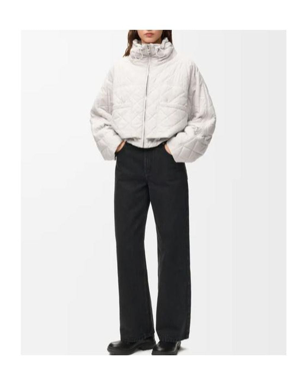Loewe White Quilted Jacket