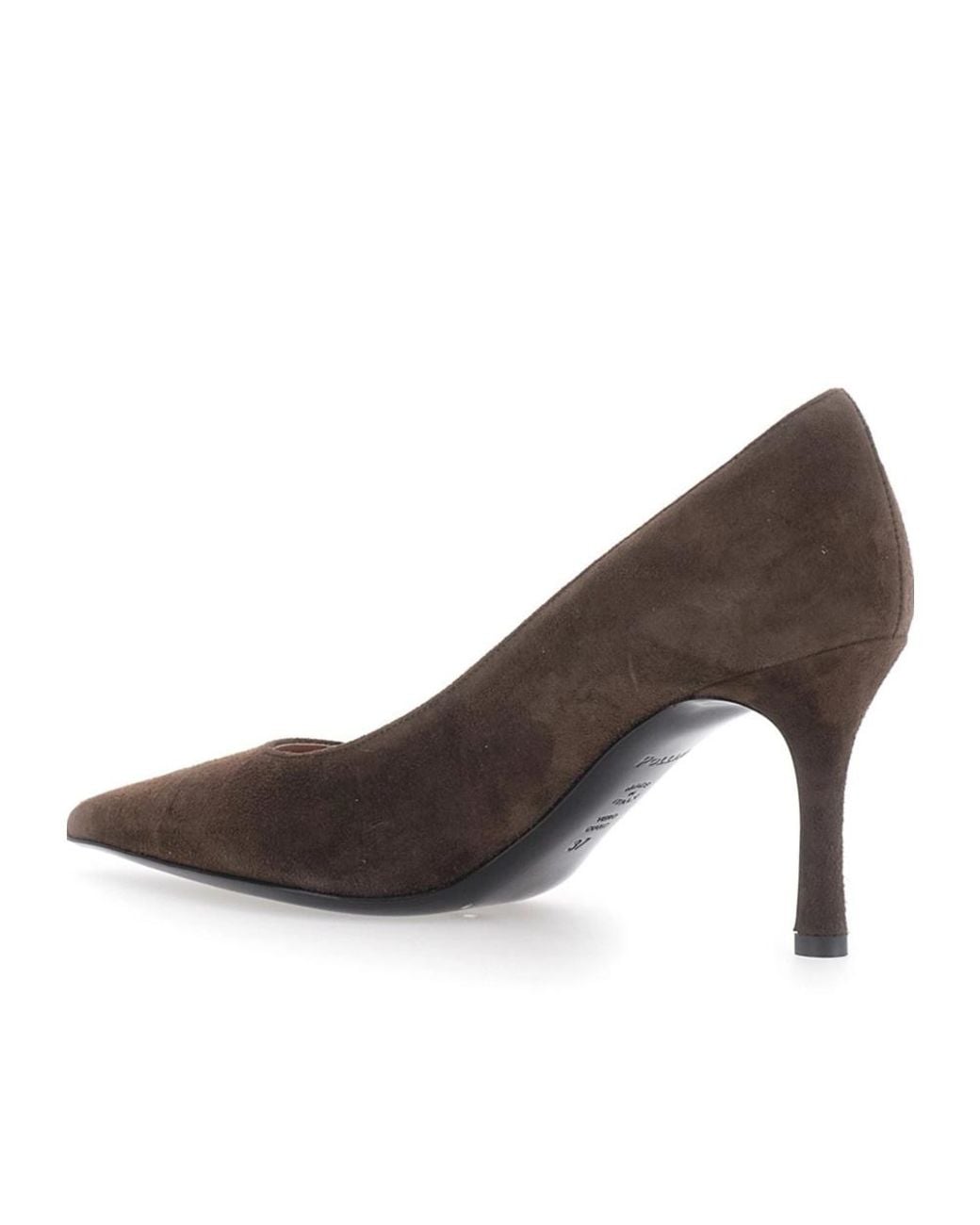 Pollini Brown Pointed High Heel Pumps