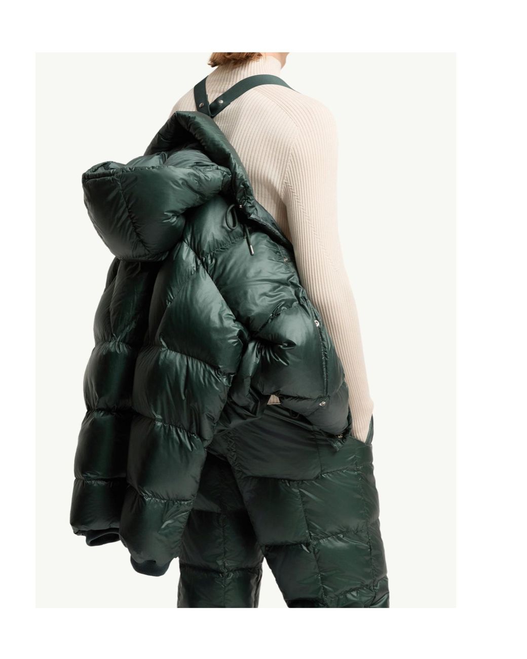 Moncler Green Karakorum Hooded Short Down Jacket for men