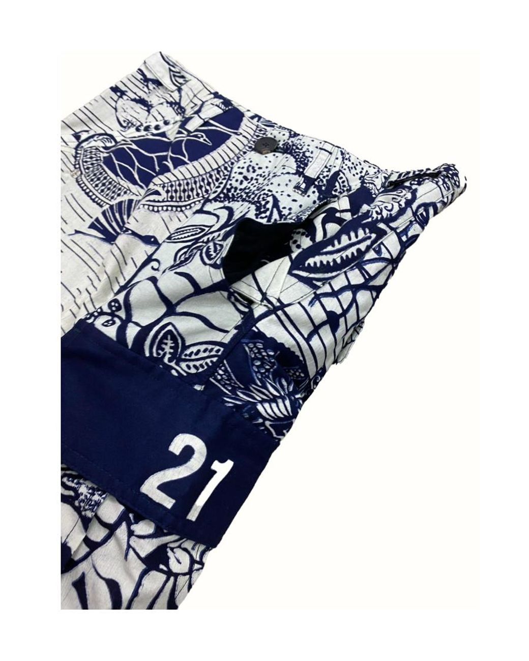 Dior Blue Logo Logo Casual Pants