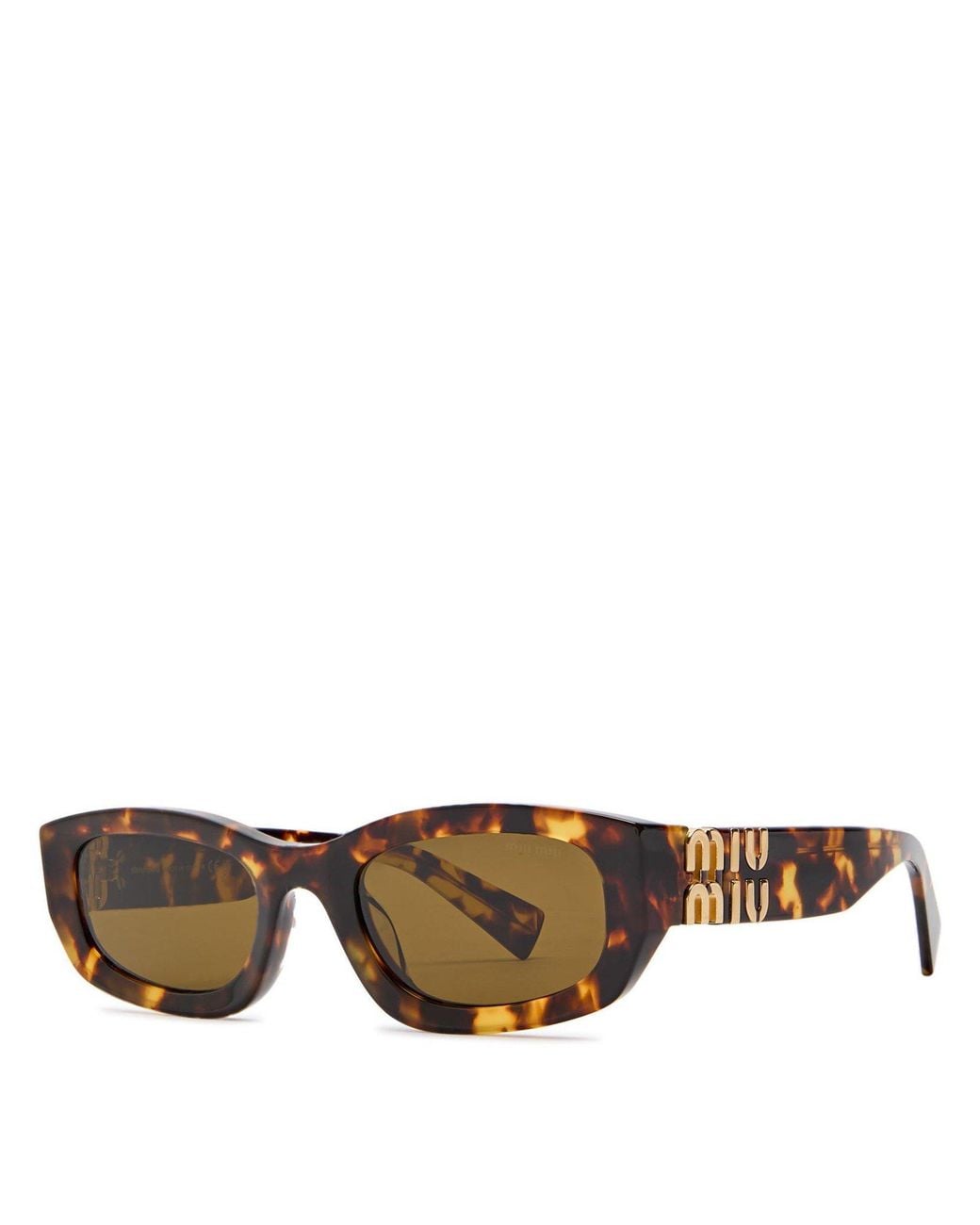 Miu Miu Multicolor Narrow Rectangular Sunglasses