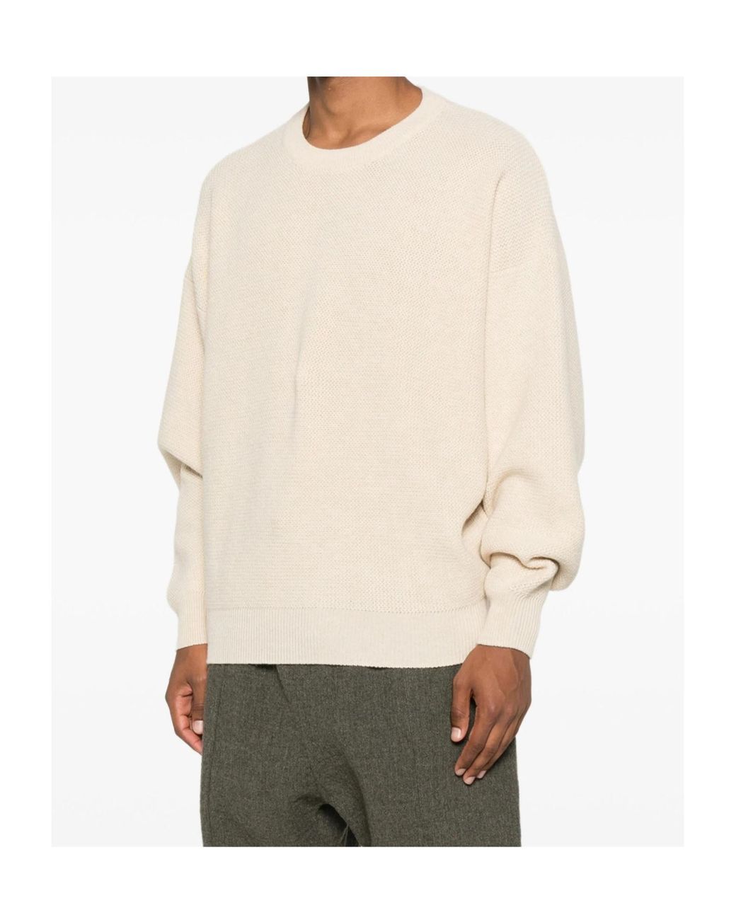 Fear Of God Natural Ribbed-Knit Crewneck Jumper for men