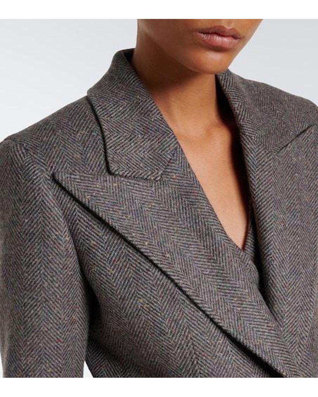 Gabriela Hearst Black Cashmere And Wool Blazer