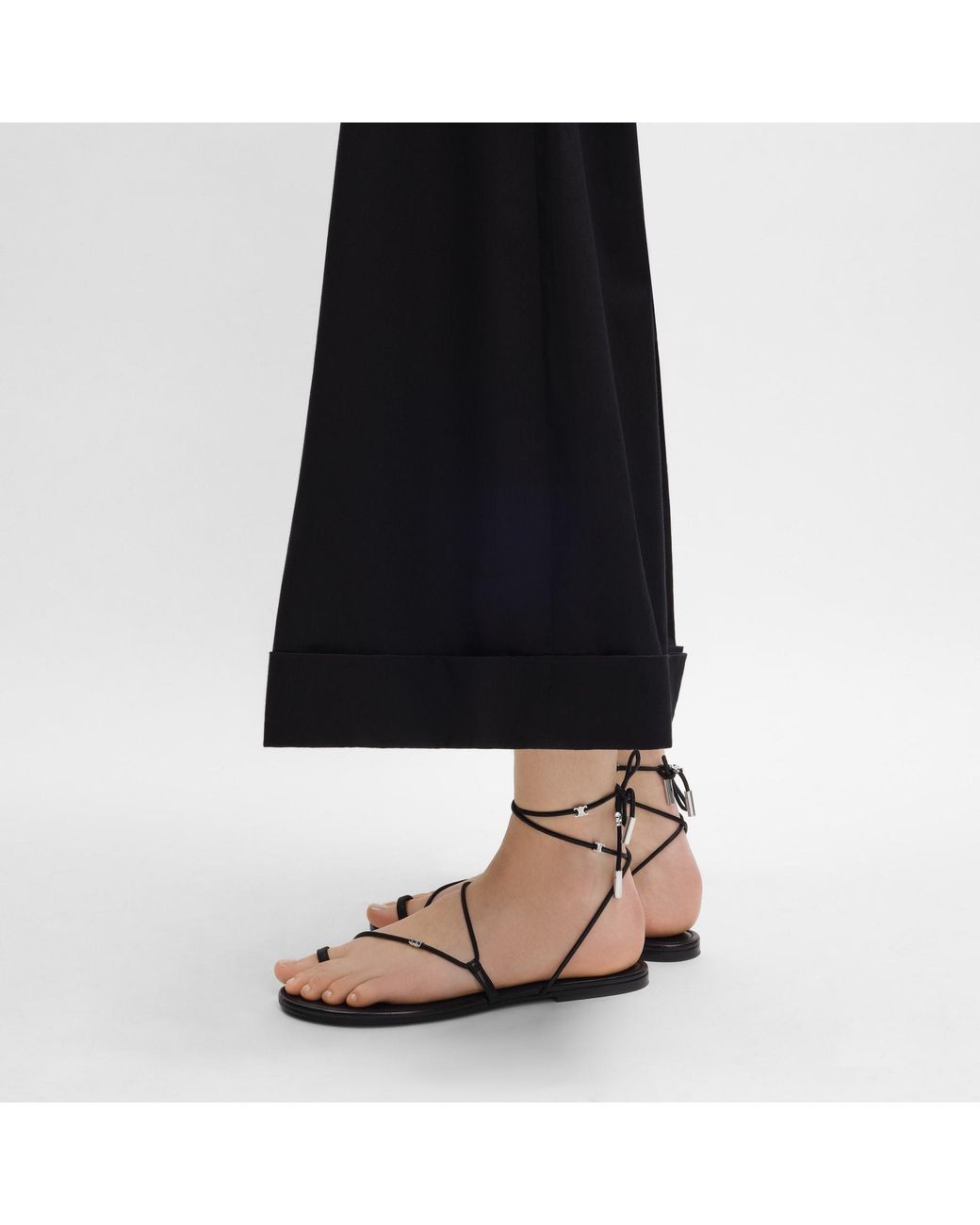 Céline White Spiral Sandal