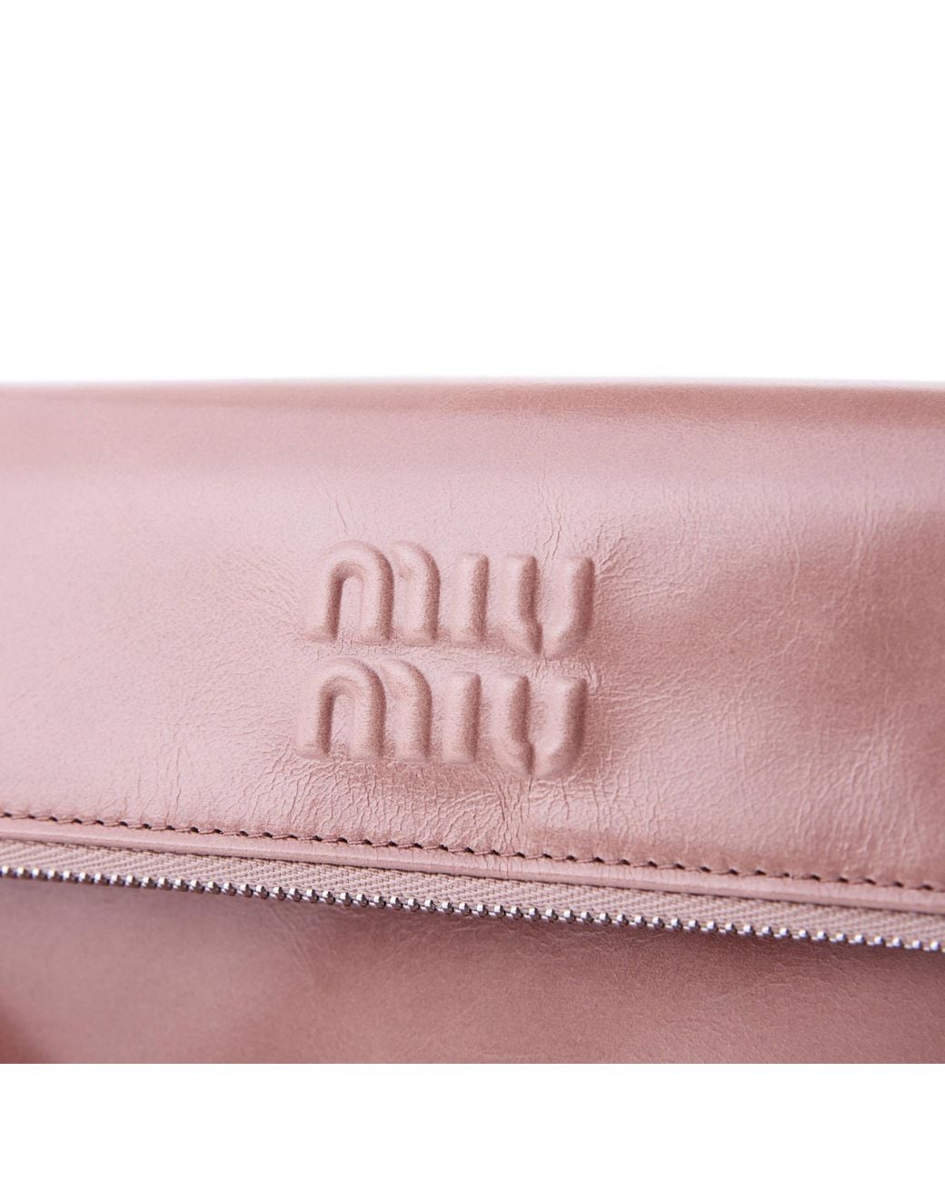 Miu Miu Pink Solid Color Wallet