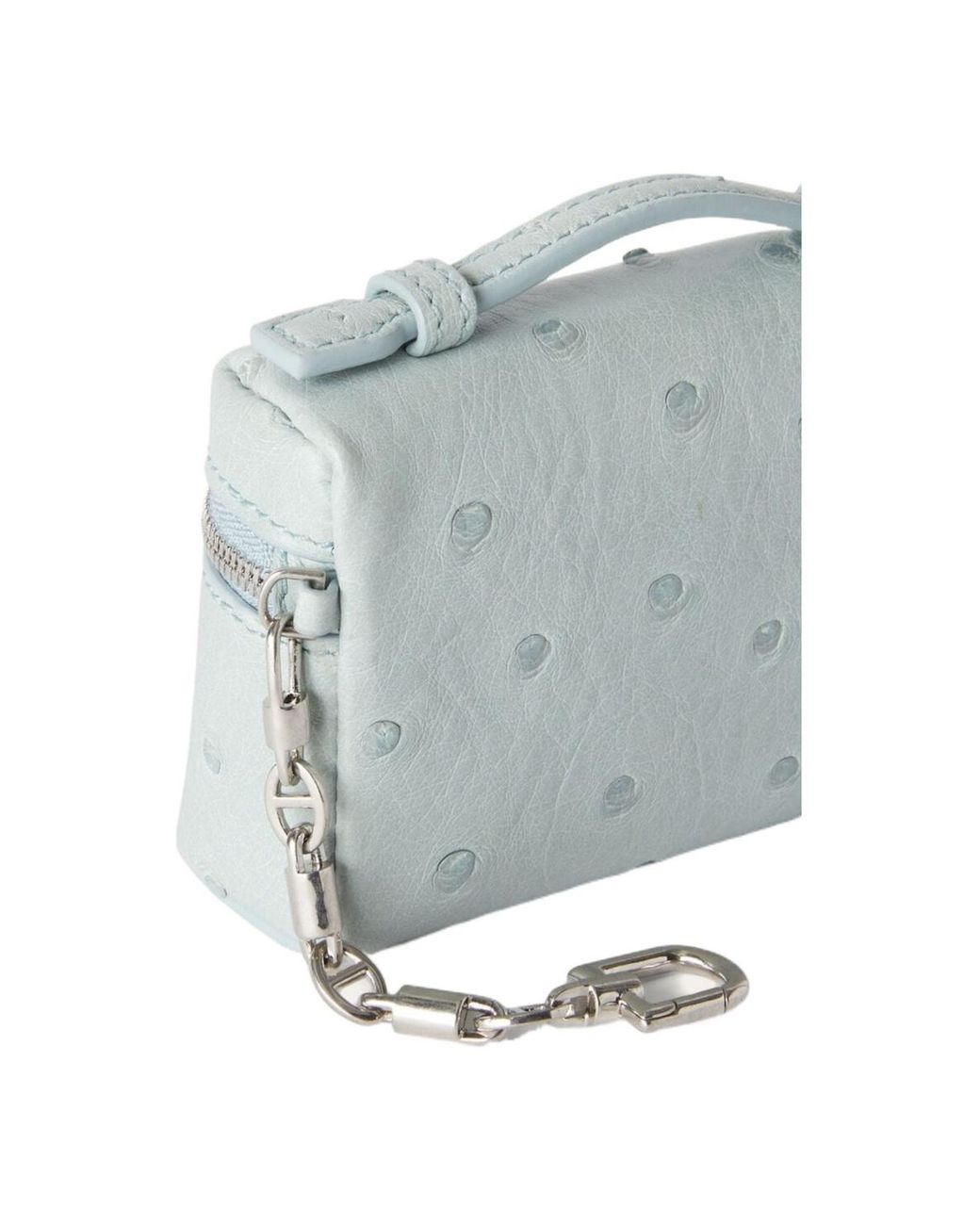Loro Piana Blue Zippered Key Bag
