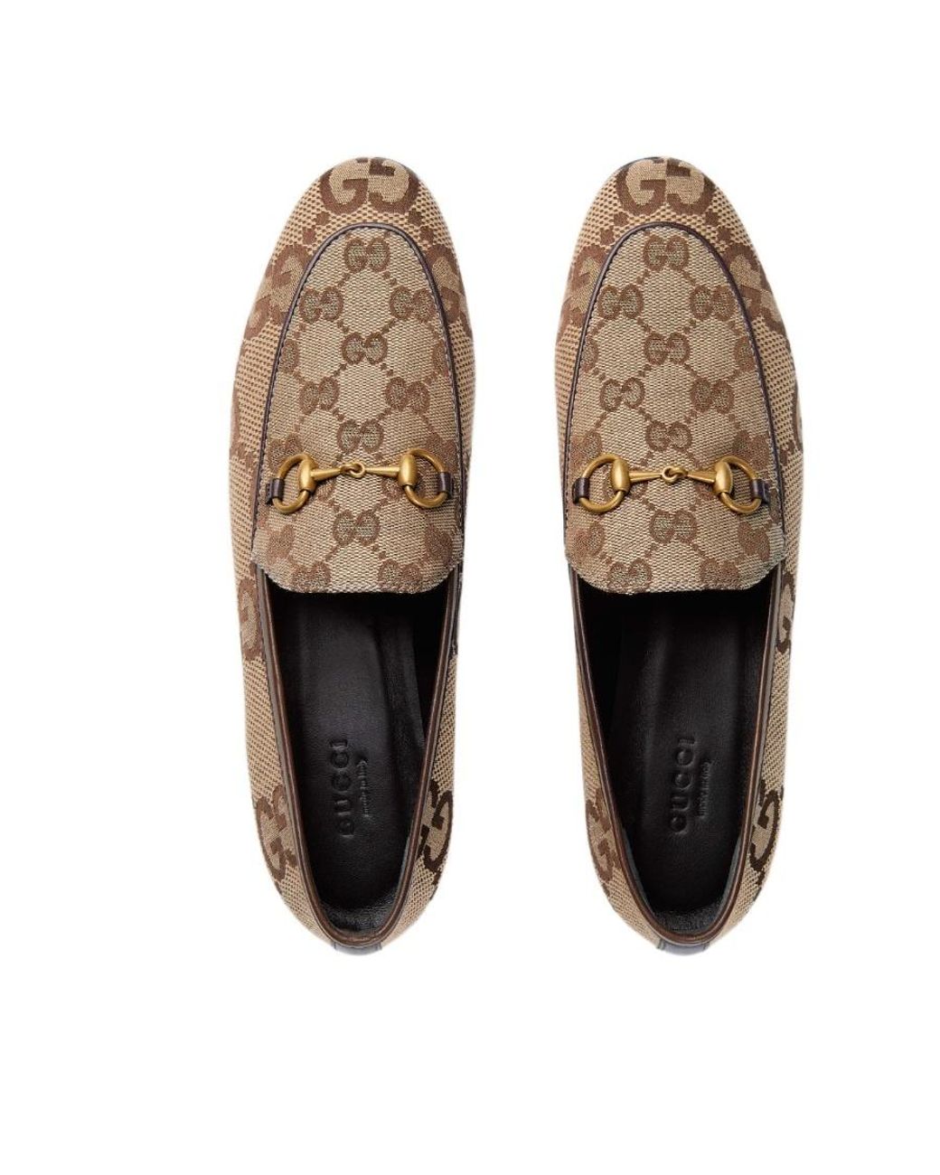 Gucci Brown Maxi Gg Jordaan Loafers