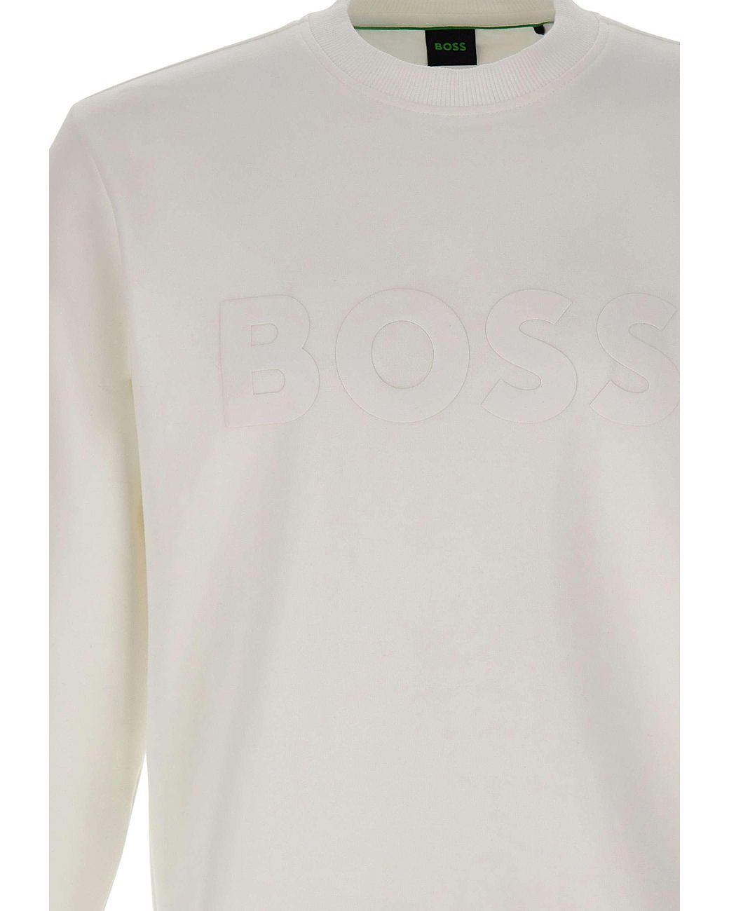 Boss Natural Boss Tonal-Logo Crewneck Sweatshirt for men