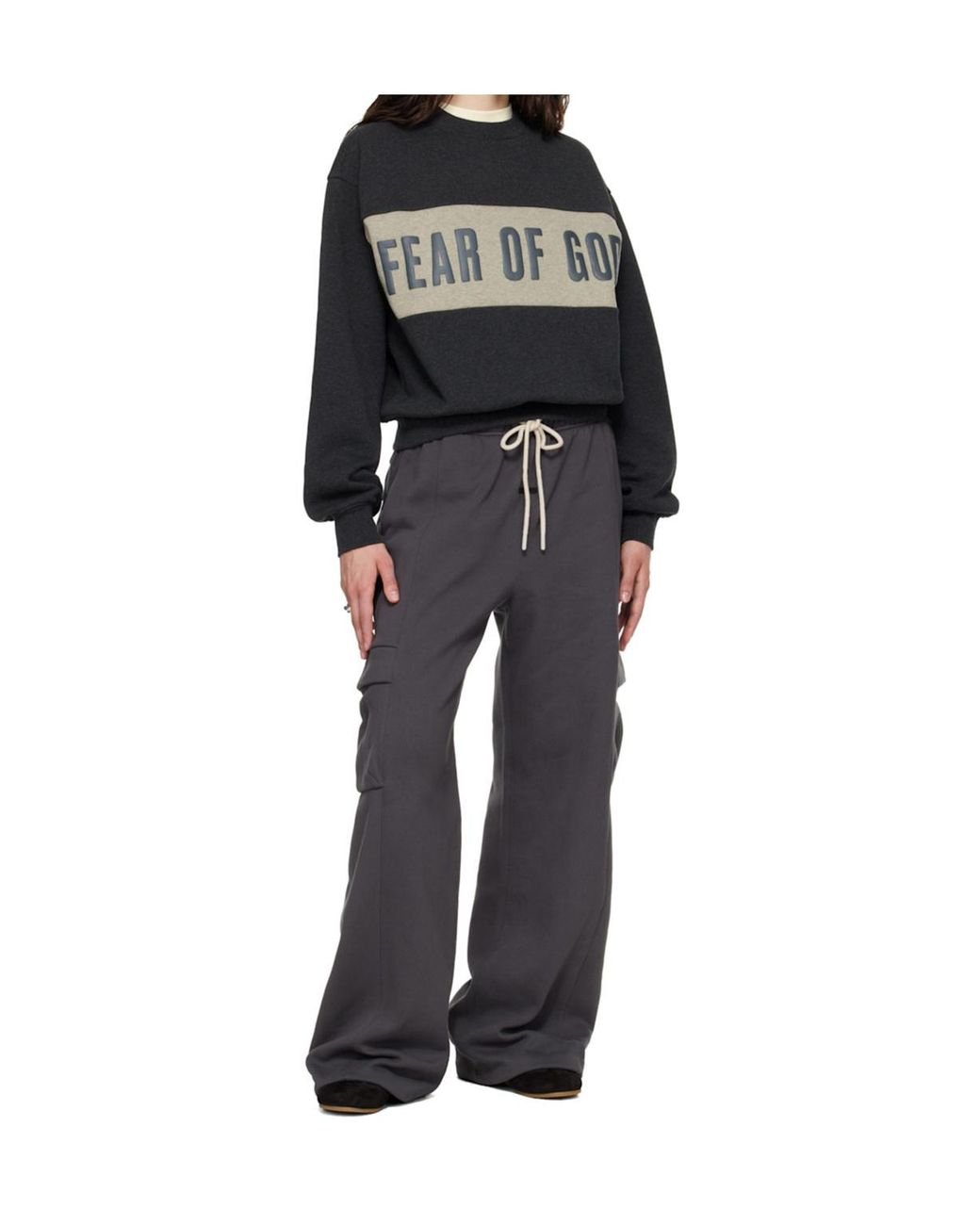 Fear Of God Black Paneled Classic Sweatshirt