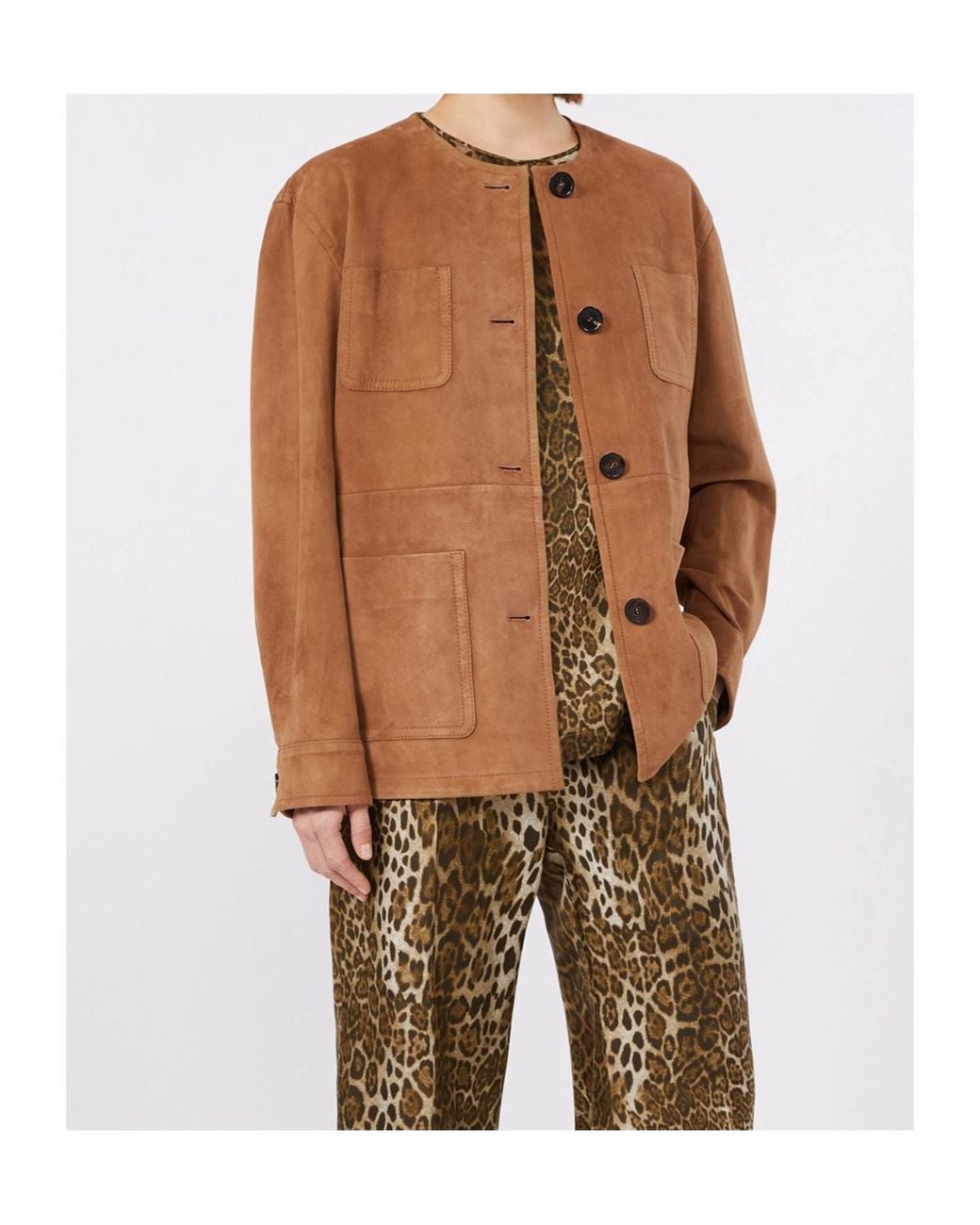 Max Mara Brown Studio Boemia Belted Pocket Jacket