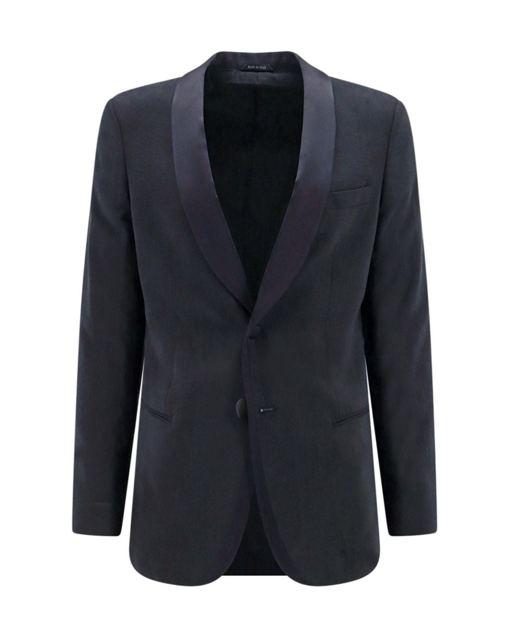 Giorgio Armani Blue Single-Breasted Twill Blazer for men