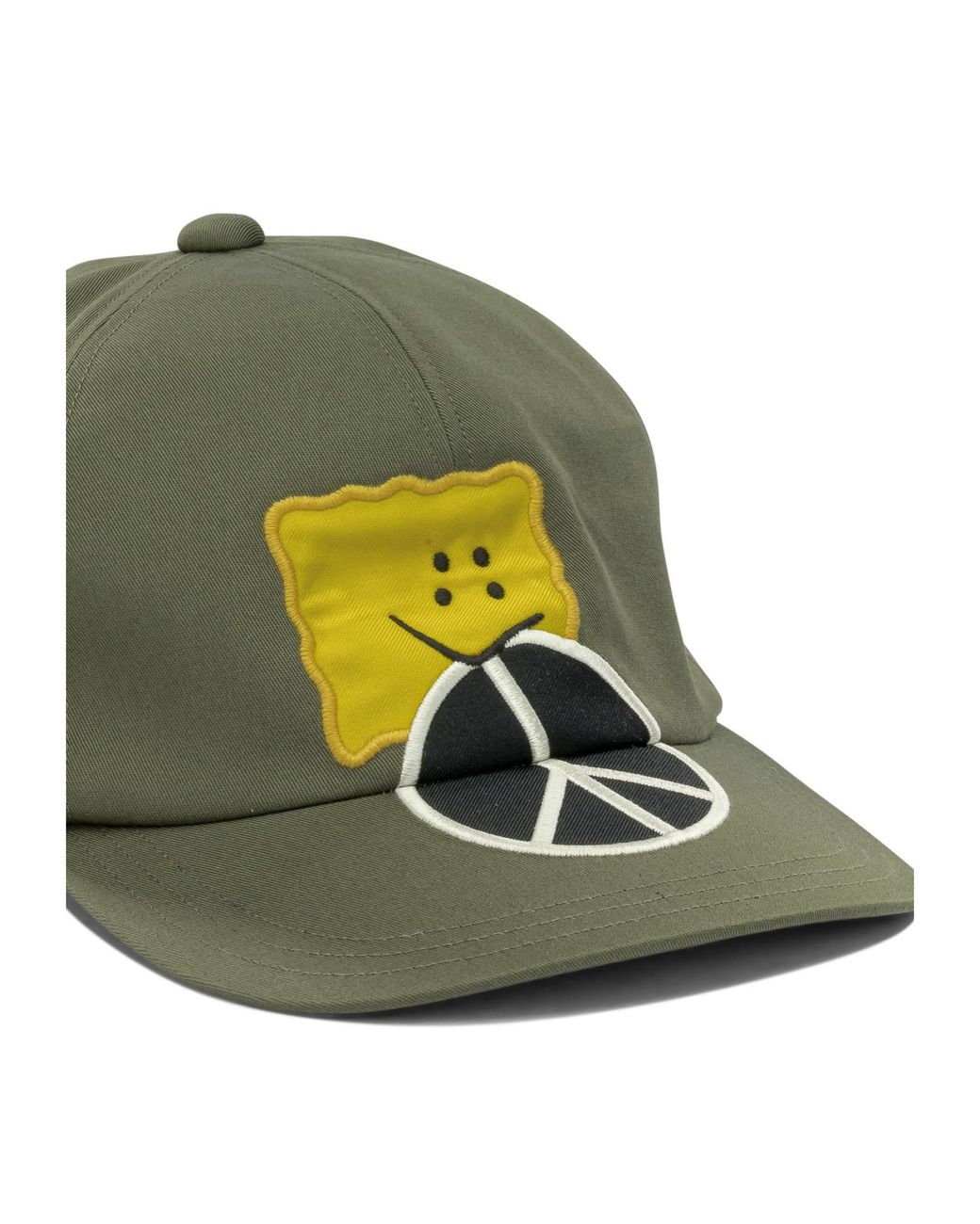 Kapital Green Patch-Detail Cap for men
