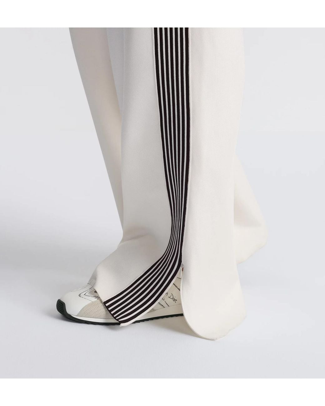 Dior White Flared Pants