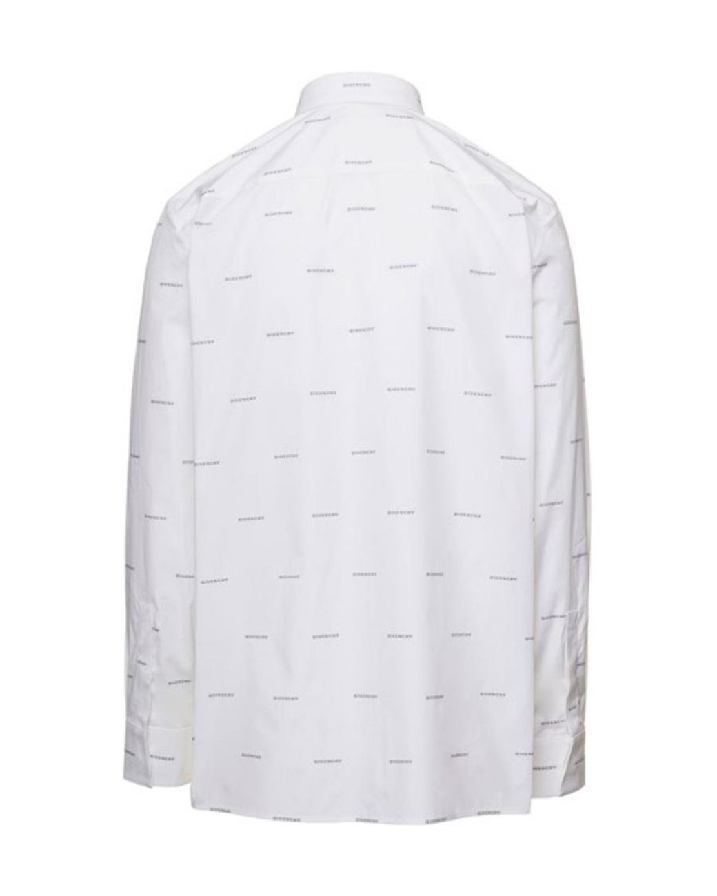 Givenchy White All-Over Logo-Print Shirt for men
