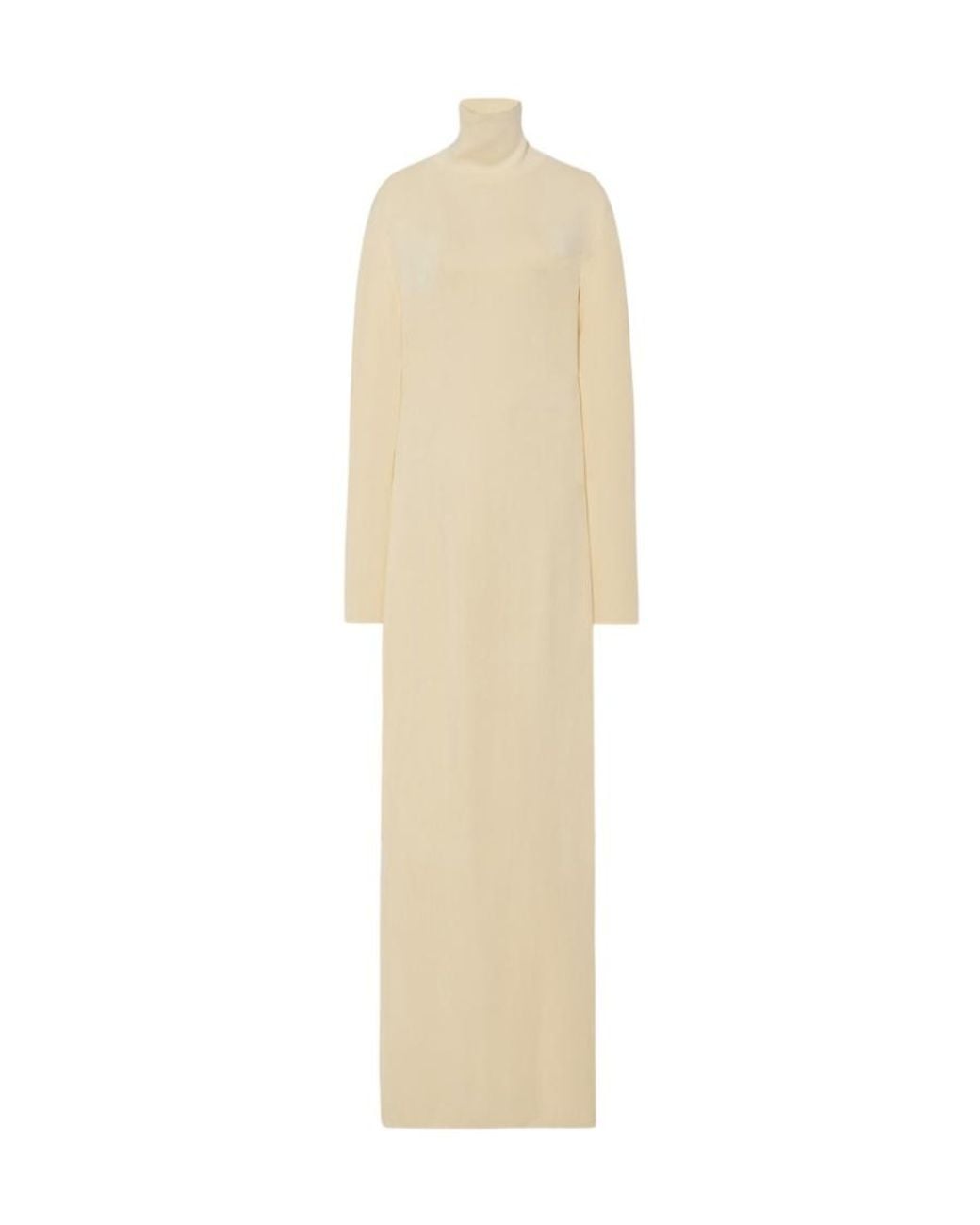 The Row White Alicho High-Necked Dress